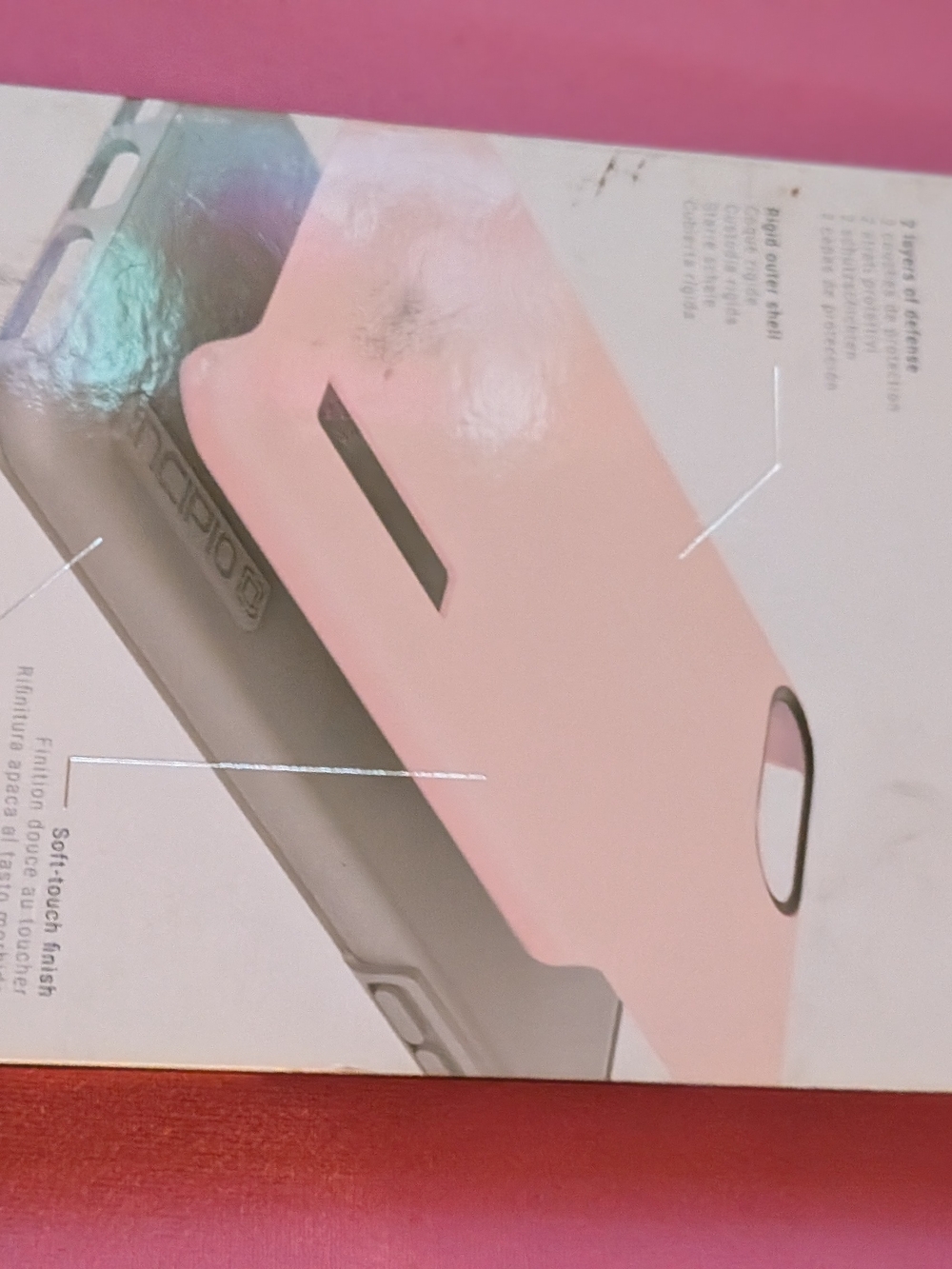 Incipio DualPro Pink & Rose Gold iPhone 6 Plus / 6s Plus Case - Picture 3 of 3